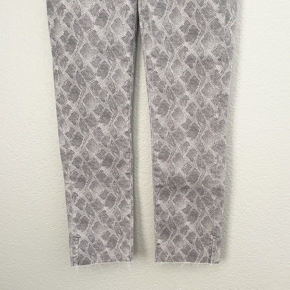 Nwt PAIGE Hoxton Slim Snakeskin Jeans Periscope Viper 26 - Picture 7 of 14